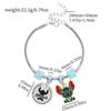 Pulsera con colgante de acero inoxidable con grabado DIY de la marca Steph Panjiayuan, animación de dibujos animados de Amazon transfronterizos, venta al por mayor