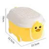 Caja de Almacenamiento de Bloques de Construcción de Juguete para Niños Caja de Almacenamiento de Juguetes para Sala de Estar Caja de Almacenamiento Cubo de Almacenamiento con Forma de Patito Amarillo de Dibujos Animados