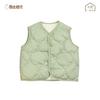 Chaleco de Bebé Primavera Engrosado Cálido Chaleco Clase A Acolchado de Algodón Estilo Otoño Ropa Exterior de Forro Polar para Niños Pequeños y Niños Pequeños