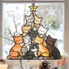 Adorno Atrapasol para Árbol de Navidad de Gato Nuevo Producto Transfronterizo Decoración de Árbol de Navidad de Gato