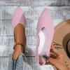 Sapatos Versáteis Respiráveis Slip-on Confortáveis Vazados Bico Fino Planos 2026 Verão Novos Casuais Baixos para Mulheres