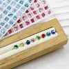 Broca para Cubitos de Hielo Dongzhou Broca de Cubo de 4 mm Huazi 4841 Mismo Estilo Cristal K9 de Alta Calidad Accesorios para Uñas Planos