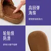 Pantuflas de Algodón Impermeables para Mujer Invierno Interior Hogar Antideslizantes Cálidas Felpa Exterior Pantuflas de Algodón para Mujer Invierno Nuevo Estilo 2025
