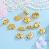 Moneda Hueca de Plata Pura 999 Cobre Dorado Pulido Pulsera Espaciadores para Pulseras de Cuerda Trenzada DIY Accesorios Colgantes Venta al por Mayor