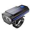 Farol Solar para Bicicleta USB Contas de Luz Dupla Buzina de Alto Decibel Equipamento de Ciclismo Lanterna de Luz Forte Ciclismo Transfronteiriço