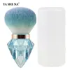 Novo Pincel de Maquiagem Yasna Cabeça de Cogumelo Pincel para Pó Multicor Pincel para Remover Pó de Unhas Ferramenta de Beleza