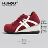 Tênis de Treino Alemão Aumentador de Altura Invisível Feminino 2026 Chegada Nova de Outono Design de Nicho Sense Retro Casual Tênis de Skate