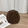 Boina de Alta Qualidade Estilo Melard Boné Grande Retro para Circunferência da Cabeça Grande para Mulheres Outono e Inverno Camurça Estilo Japonês Boné Bico de Pato