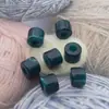Cuentas Cilíndricas de Color Degradado Difuminado Acrílico con Agujero Grande Piedra Tipo Cristal Sueltas Material para Pulsera de Abalorios DIY