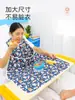 Babero para personas mayores Cubo de comida Delantal impermeable Toalla resbaladiza Babero para personas mayores Babero de cena para adultos Babero de tamaño súper grande
