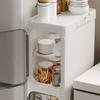 Gabinete de Almacenamiento Plegable para Baño Personalizado Tipo Cajón para Espacios Estrechos Gabinete Lateral de Plástico para Espacios Estrechos de Baño
