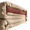 Conjunto de Lençóis de Algodão Puro Escovado Classe A e Lençóis com Elástico Três Peças Cor Pura Amigo da Pele Macio Simples Roupa de Cama Simples Amigo da Pele