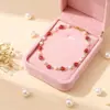 Colar Pulseira de Tornozeleira de Frutas Morango Cruzada Europeia e Americana Alta Qualidade Tendência Moda Personalizada Pingente de Gota de Óleo Pulseira com Contas Pulseira para Mulheres
