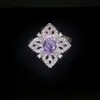 Anillo de Diamante de Alto Carbono con Corte de Flor de Hielo Fresca Europeo y Americano S925 Joyería en Vivo para Mujer Anillo de Diamante de Alta Calidad para Uso Diario