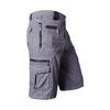 Pantalones Recortados Transfronterizos para Hombre, Holgados Rectos de Verano Talla Grande Modernos Casuales Pantalones Medianos, Shorts Cargo de Algodón Puro con Múltiples Bolsillos para Hombre