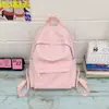 2025 Nueva Mochila Escolar Versátil de Alto Valor Ins con Lunares Versión Coreana Femenina Linda Dulce Literaria