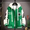 Outwear Primavera e Outono 2025 para Meninos, Jaquetas de Estudante, Tendência Jovem, Tops de Uniforme de Baseball Masculino Bonitos e Versáteis