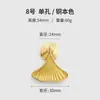 Atacado de fábrica alça de latão porta de armário Novo estilo chinês alça de gaveta de guarda-roupa alça de armário Alça dourada de furo único alça de porta