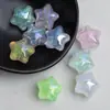 Ding Yi 21 Luna Fría Encuentro Pintura al Óleo Estrella de Cinco Puntas Resina Galvanizada Cuentas con Agujero Pulsera DIY Accesorios de Joyería