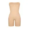 Popular Ropa Interior Moldeadora Seamless Transfronteriza Europea y Americana con Tirantes Desmontables, Shorts Tipo Tubo Sexy que Envuelven el Busto y Levantan las Caderas para Mujer