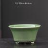 Mini Vasinho de Cerâmica Planta Suculenta Verde Vasada Sala de Estar Varanda Mesa Ornamentos de Gelo Rachado Buraco Pequeno Especial Alto Reto