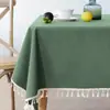 Toalha de Mesa Impermeável e à Prova de Óleo de Cor Sólida Simples com Revestimento de TPU, Toalha de Mesa de Jantar Sem Lavagem, Capa para Mesa de Centro de Restaurante, Atacado em Estoque