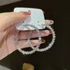 Brincos de Pérola Geométricos com Pino de Prata 925 para Mulheres, Brincos de Franja Modernos, Brincos de Luxo, Brincos Elegantes Retrô Venda por Atacado