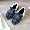 Sapatos Masculinos Quentes de Algodão com Forro de Fleece, Sapatos de Casa Antiderrapantes com Solado Grosso, Leves Feitos Sob Medida da Fábrica de Origem de Cixi