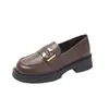 Zapatos Pequeños de Cuero Estilo Británico para Mujer, Zapatos sin Cordones de Suela Blanda, Nuevos Zapatos de Trabajo Retro Primavera 2026, Mocasines para Viajar