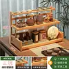 Escritorio Pequeño Nuevo Juego de Té Estilo Chino Olla de Arcilla Púrpura Estante de Almacenamiento Adorno Estante para Colocar Té Gabinete de Almacenamiento