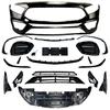 Aplicable a Mercedes-Benz Clase A W177 A180 A200 A220 A35 A45 AMG modificación de contorno del conjunto del parachoques delantero
