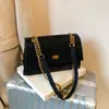 Bolso de Hombro Retro de Retazos Mate con Cadena para Mujer 2025 Invierno Nuevo Elegante Casual de Gran Capacidad