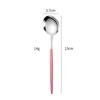 Aço Inoxidável 304 Colher Pequena Criativa Café Mexedor Redondo 13cm Bolo Colher Pequena Colher de Sobremesa Portuguesa