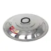 Tampa de panela espessa de aço inoxidável, adequada para woks, panelas pequenas, frigideiras e panelas grandes; tampa de panela extra grande, tampa de balde grande, tampa de panela grande