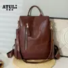 Design de Mochila Nicho Feminino 2025 Nova Mochila Mochila Retrô Grande Capacidade Bolsa Casual Feminina