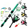 Conjunto Completo de Vara de Pesca com Vara para Isca para Pesca em Mar de Longa Distância, Vara com Cabo de Pistola, Molinete, Isca Macia, Anzol, Linha e Conjunto Completo de Equipamentos de Pesca