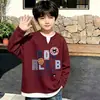 Suéter Waffle de Punto Estilo Coreano para Niños de Primavera y Otoño, Falso Dos Piezas, Top Casual Versátil para Niños Mayores y Pequeños