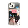 Funda de teléfono de osito dulce para iPhone 17 Pro Max, 14, 16/13, Apple 15, Cobertura completa con espejo de maquillaje