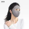 Máscara cálida de estilo diseñador para otoño e invierno, forrada de polar, cara dividida para mujer, protección completa contra el viento y los ojos, permite beber agua, adecuada para ciclismo