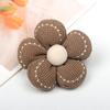 Otoño e Invierno estilo coreano conejo flor de cinco pétalos relleno de algodón bordado pajarita diy tocado flor accesorios de joyería accesorios de ropa