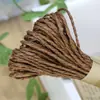 10m/laço corda de papel dupla camada monocromática cor palha de ráfia corda de papel palha linha trançada corda de papel palha dupla camada linha decorativa para chapéu de palha