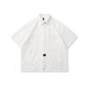 Ropa de Hombre Beijie Marca de Moda Americana 2025 Verano Nuevo Ropa de Trabajo de Bambú Camisa de Manga Corta Camisa Holgada de Media Manga para Hombre