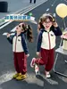 Conjunto deportivo para niña, nuevo y elegante atuendo infantil de otoño 2026 para bebés, conjunto de dos piezas súper lindo con pantalones cargo