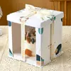 Caja Translúcida para Pastel de Cumpleaños 6 8 10 12 pulgadas Altura Aumentada de Una y Doble Capa Personalizada Venta Directa de Fábrica Caja de Empaque para Repostería