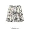 Moda Estilo Americano Tie-Dye Ropa de Trabajo para Hombre Verano 2026 Nuevos Pantalones Cortos Casuales Holgados Versátiles de Nicho Deportivos de Pierna Recta