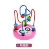 Brinquedo de madeira para crianças de educação infantil educacional Beads-wound Knocking Piano Toy Multifuncional Primary Color Fawn Beads Calculating Rack Building Blocks