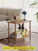 Mesa de centro de madera maciza, mesa de centro para sala de estar, mesa de té para uso doméstico, mesa de centro pequeña para apartamentos pequeños, mesita de noche, mesa de té, mesa auxiliar pequeña combinada, mesa baja