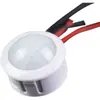 Interruptor con sensor de cuerpo humano 220V módulo de cabeza pequeña infrarroja, sonda oculta empotrada para luz de pasillo y detección de sonido