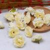 Multicolor diámetro 5.0cm cabeza de flor artificial tela de seda hibisco pequeño capullo de té accesorios de decoración DIY para el hogar tocado ramillete