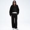 Chaqueta Deportiva de Estilo Nuevo con Capucha y Forro Polar, Holgada, para Mujer, Cuello Alto, Sudadera Gruesa Elástica para Fitness, Running, Sudoración, Ropa de Fitness